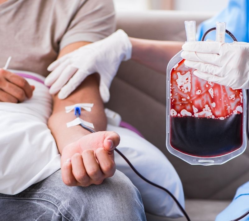 Blood transfusions are not optimal in the treatment of anemia